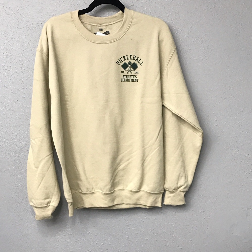 Men's Pickleball Cream Sweater